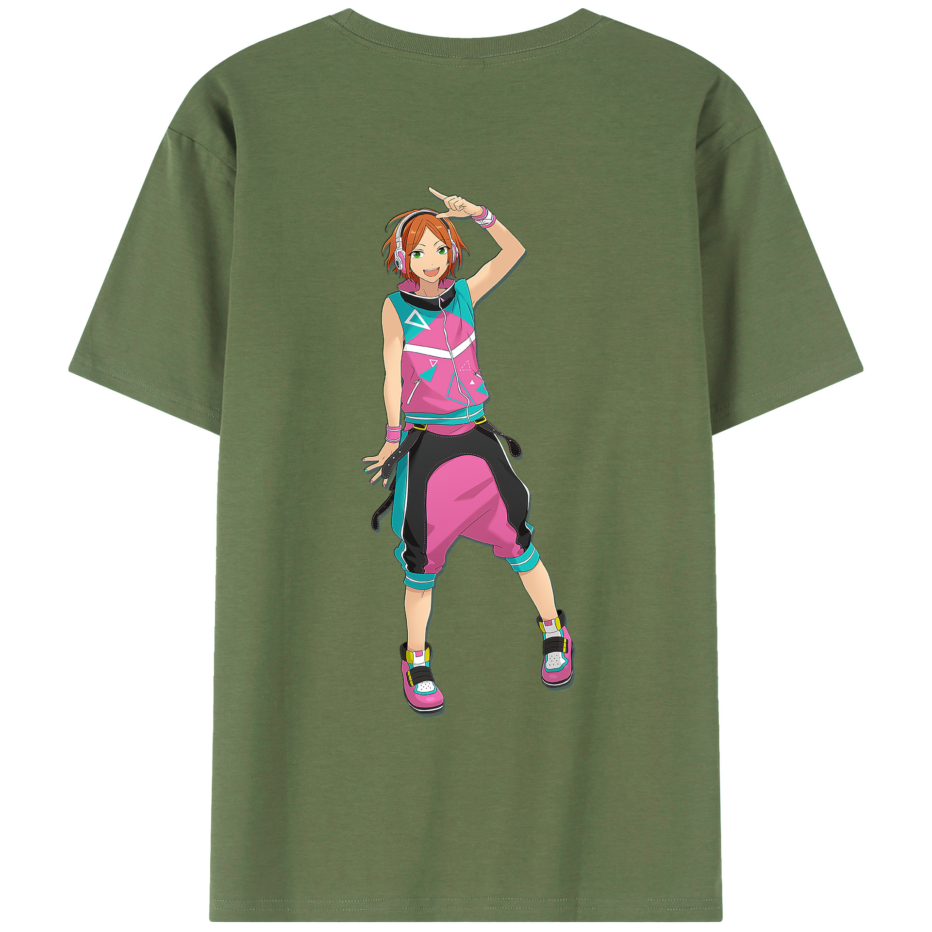 （画像用） あんさんぶるスターズ! Ensemble Stars 綿100％ メンズ半袖Tシャツ（バックプリント） 通気性